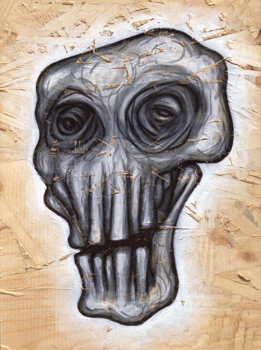 Grandad Skull by Wayne Chisnall