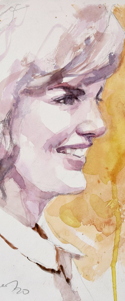 Jackie 4 by Goran Žigolić Watercolors