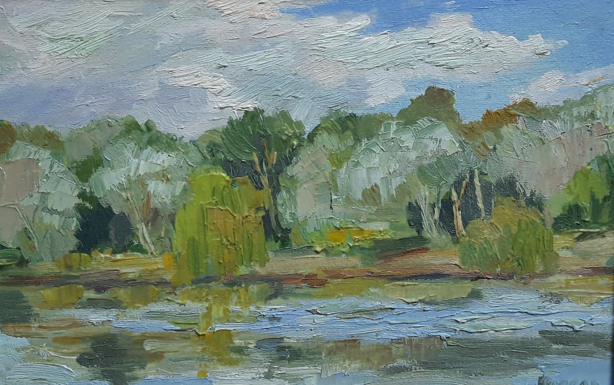 Morning -Original oil painting (2021),framed by Svetlana Norel