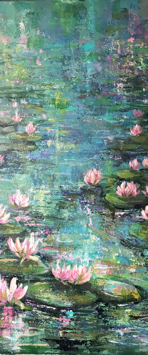 Lilly pond no3 by Colette Baumback
