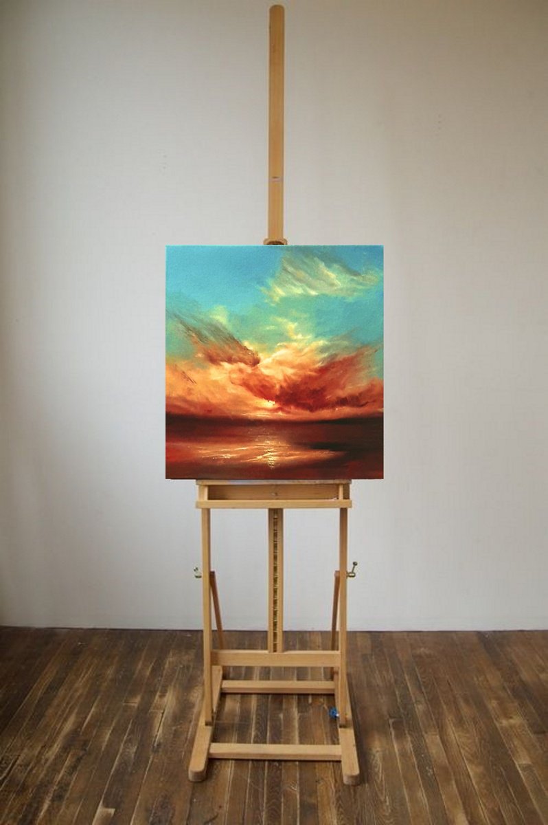 Photorealistic Oil Painting , Warm Evening By Olena Topliss, 12 X 12, Artwork For Sale On Artfinder