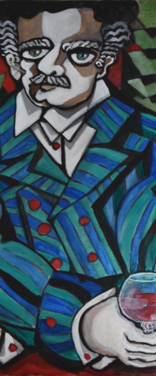 Man and glass by Nagui