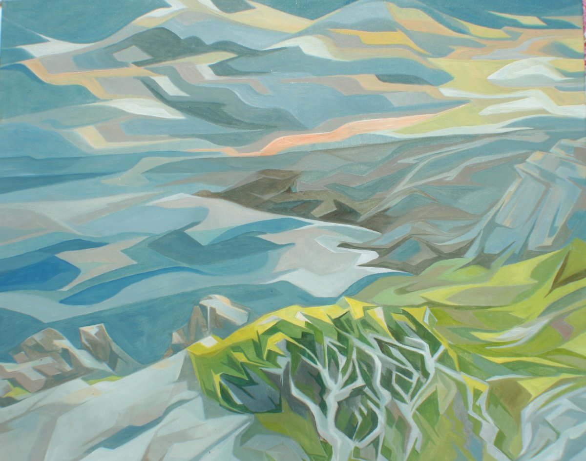Bolt Head Looking West By Andrew Clayton, 30 X 24, Artwork For Sale On Artfinder