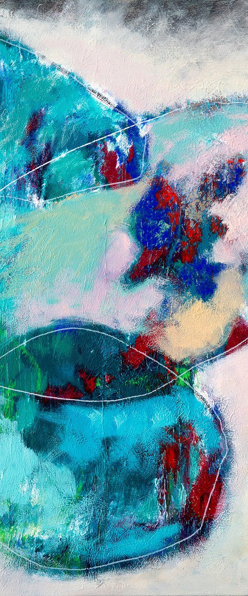 ASSIMILATION | ORIGINAL ABSTRACT ACRYLIC PAINTING ON CANVAS by Uwe Fehrmann