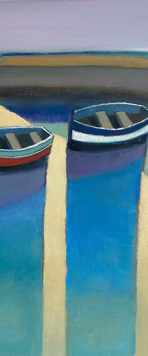 Full Moon Moorings by Nigel Sharman