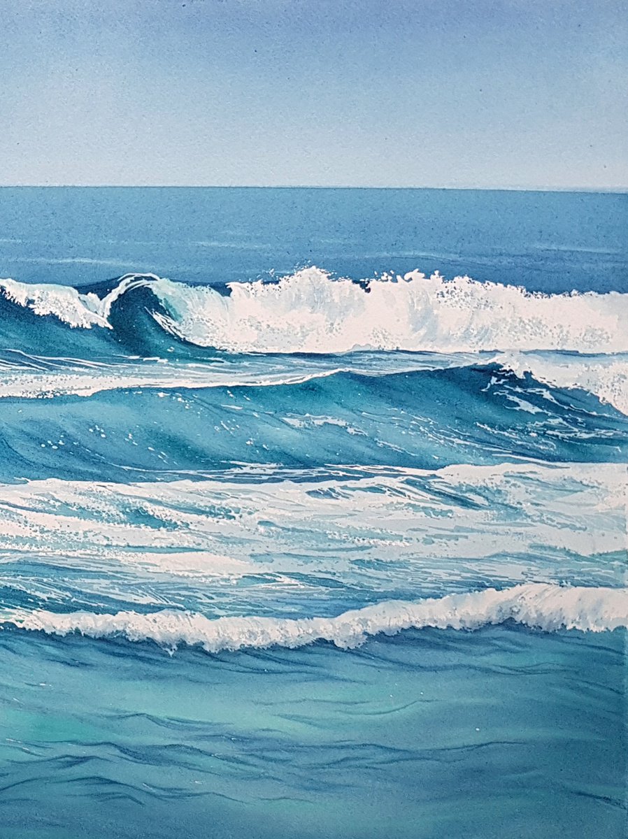 Oceanscape and splashing waves #31_2 by Svetlana Lileeva