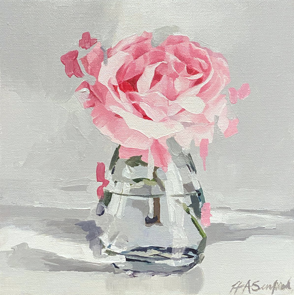Pink Rose by Helen Sinfield