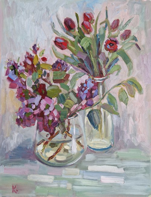 Still-life "Spring flowers" by Olena Kolotova