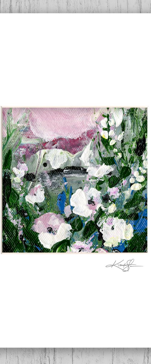 Blush Meadow - Flower Painting by Kathy Morton Stanion by Kathy Morton Stanion