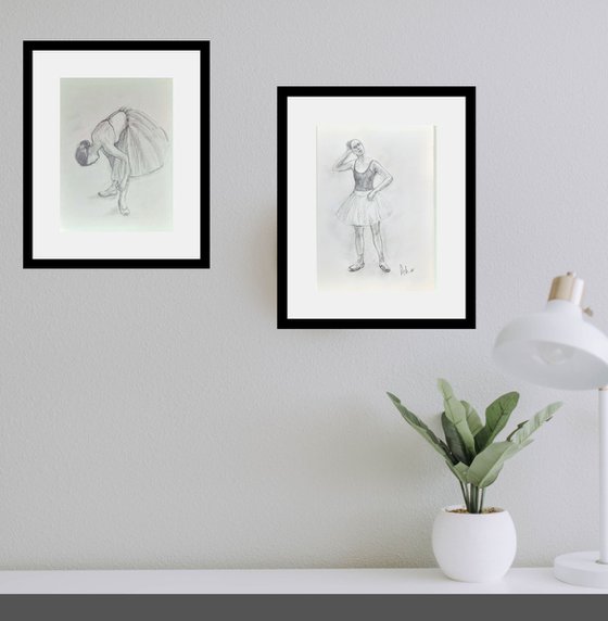 Set of Ballerina  sketches 21 and 22