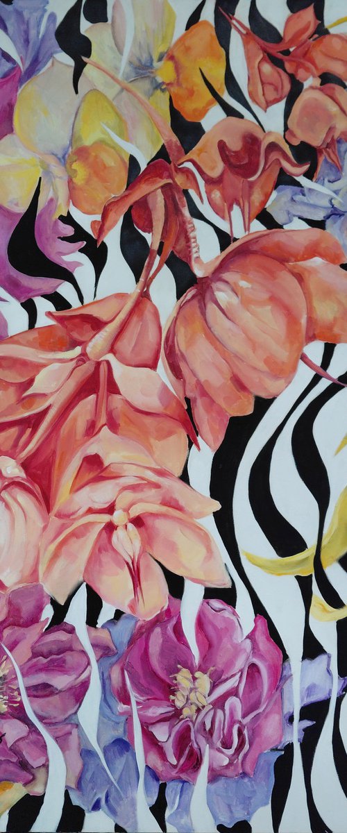 Wild Tropical Bloom in Motion by Karolina Franceschini