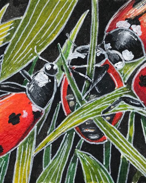 A loveliness of ladybirds 2 by Karen Elaine  Evans
