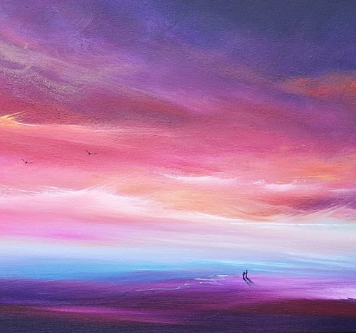 Together VI - seascape, stunning, panoramic by Mel Graham