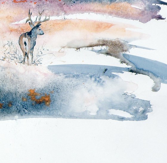 Deer in the fall