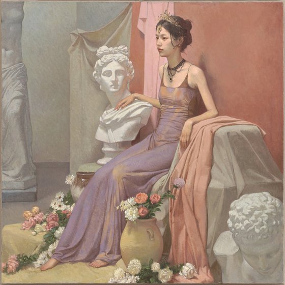 Girl Leaning on Apollo