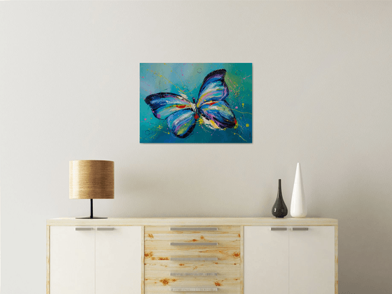 Butterfly in blue