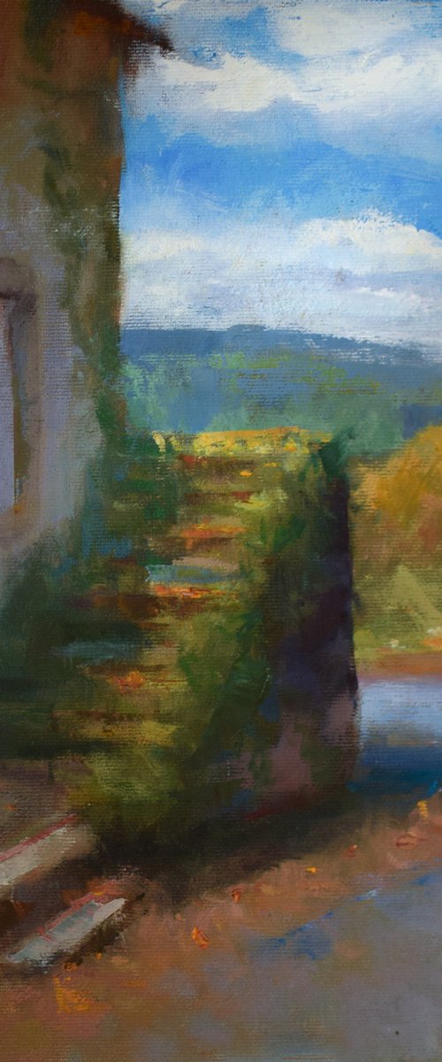 The Reclaimed Old Stone Staircase to Nowhere by Gav Banns