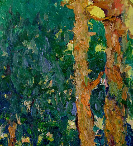 Yellow Summer. In the Woods