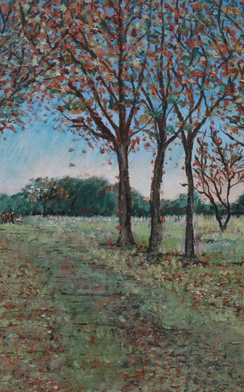 Autumn Walk on Hamble Common by Paul J Best