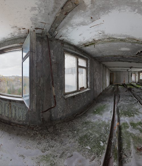 #098. Pripyat Hostel Hall 2 - XL size by Stanislav Vederskyi