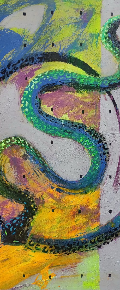 Abstraction with snakes by Evgen Semenyuk