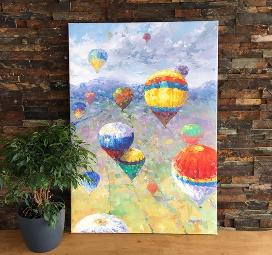 "Hot air balloons"