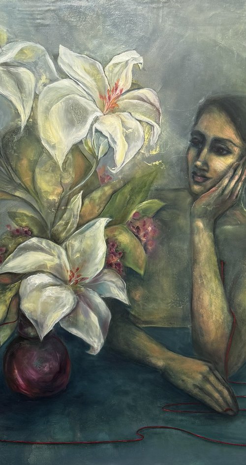 Conversation with lilies by Yuliia Poraiko
