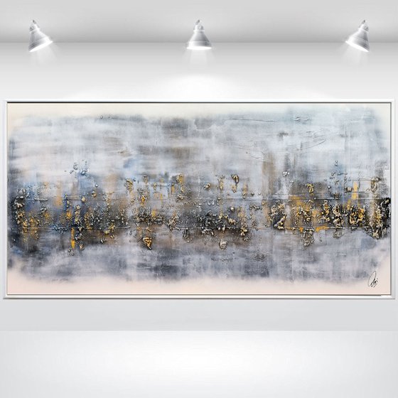 Atlantis  - Abstract Art - Acrylic Painting - Canvas Art - Framed Painting - Abstract Painting - Industrial Art