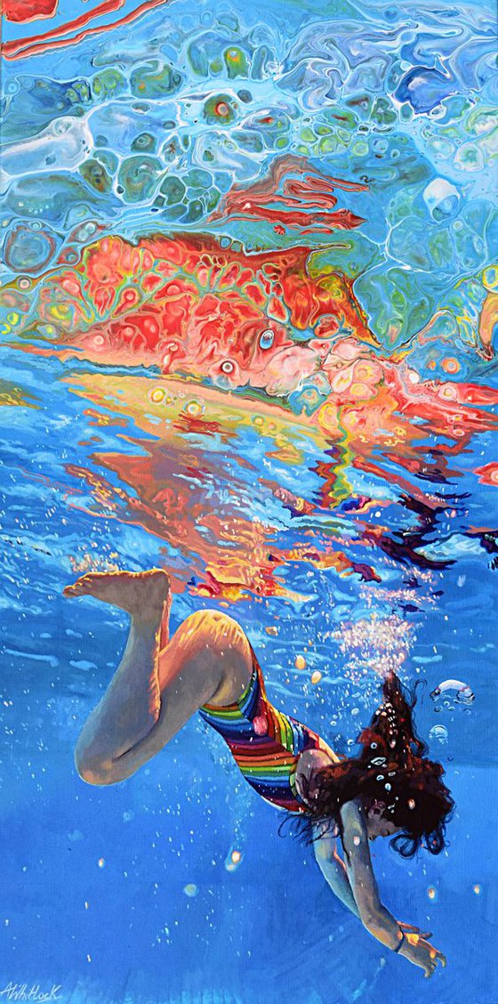 Underwater Painting - Chasing Rainbows