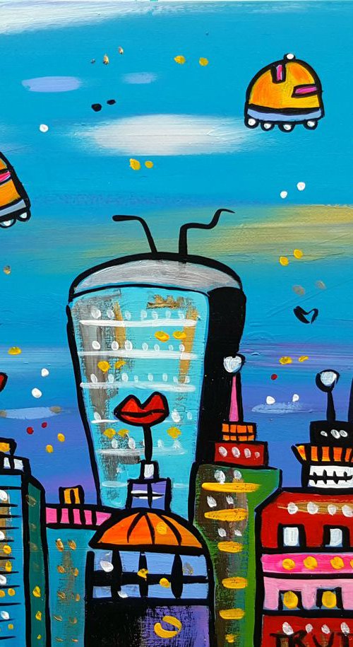 New Cool View of London by Maria Luisa  Azzini