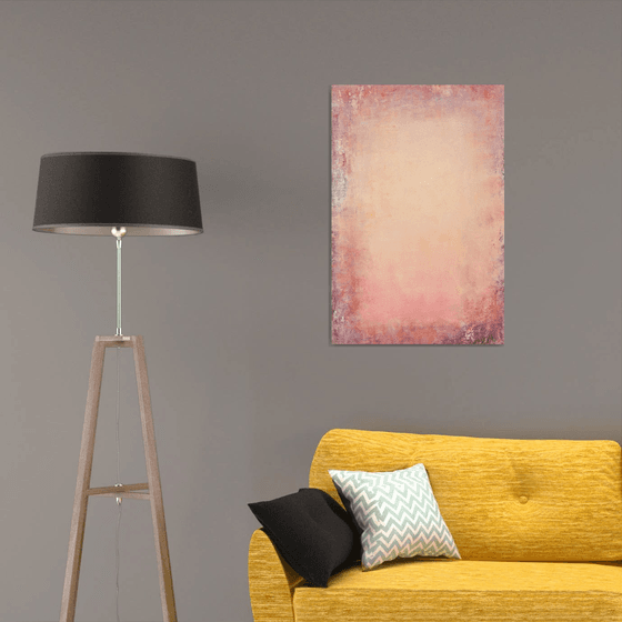 Pink And Peach 211103, pink sunset textured abstract