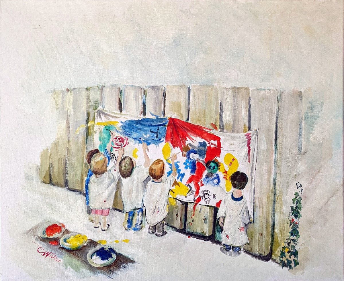 Expressive Oil Painting , Academie Des Beaux-Arts By Chris Walker, 24 X 20, Artwork For Sale On Artfinder
