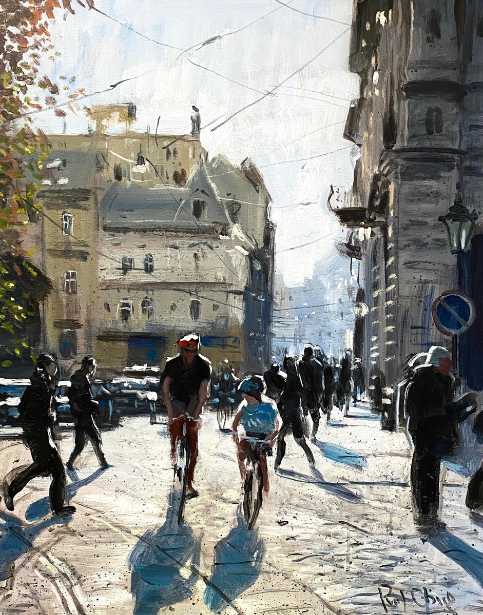  The European Old Town By Paul Cheng, 24 X 30, Artwork For Sale On Artfinder