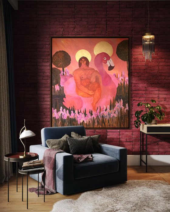 Virgin Maria in the Garden