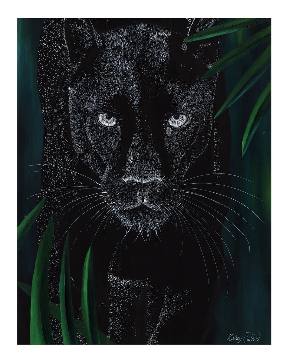 Dreamy Big Cats - Panther by Kelsey Emblow