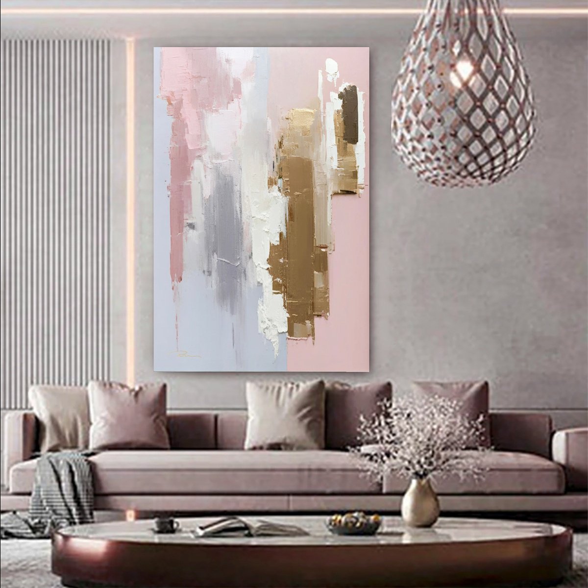 Soft Pastel Cityscape By Indie Ru, 39 X 59, Artwork For Sale On Artfinder