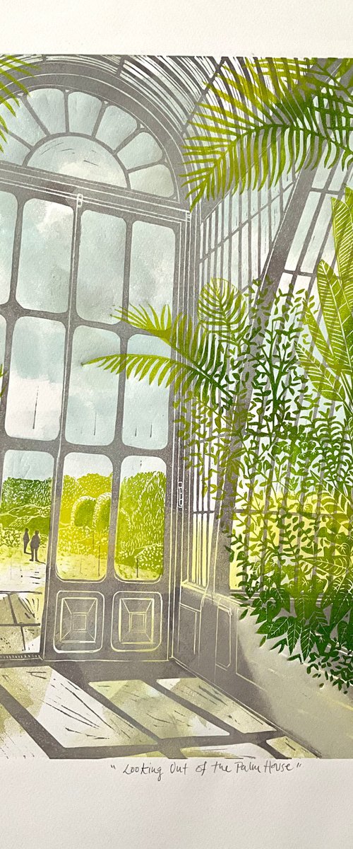 Looking Out of the Palm House by Alison Headley