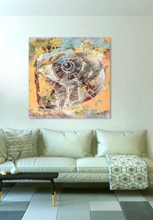 Magic Eye -80x80cm by Cornelia Petrea