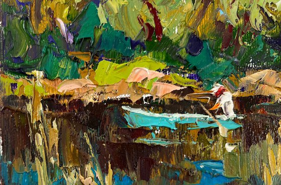 Summer day by the river