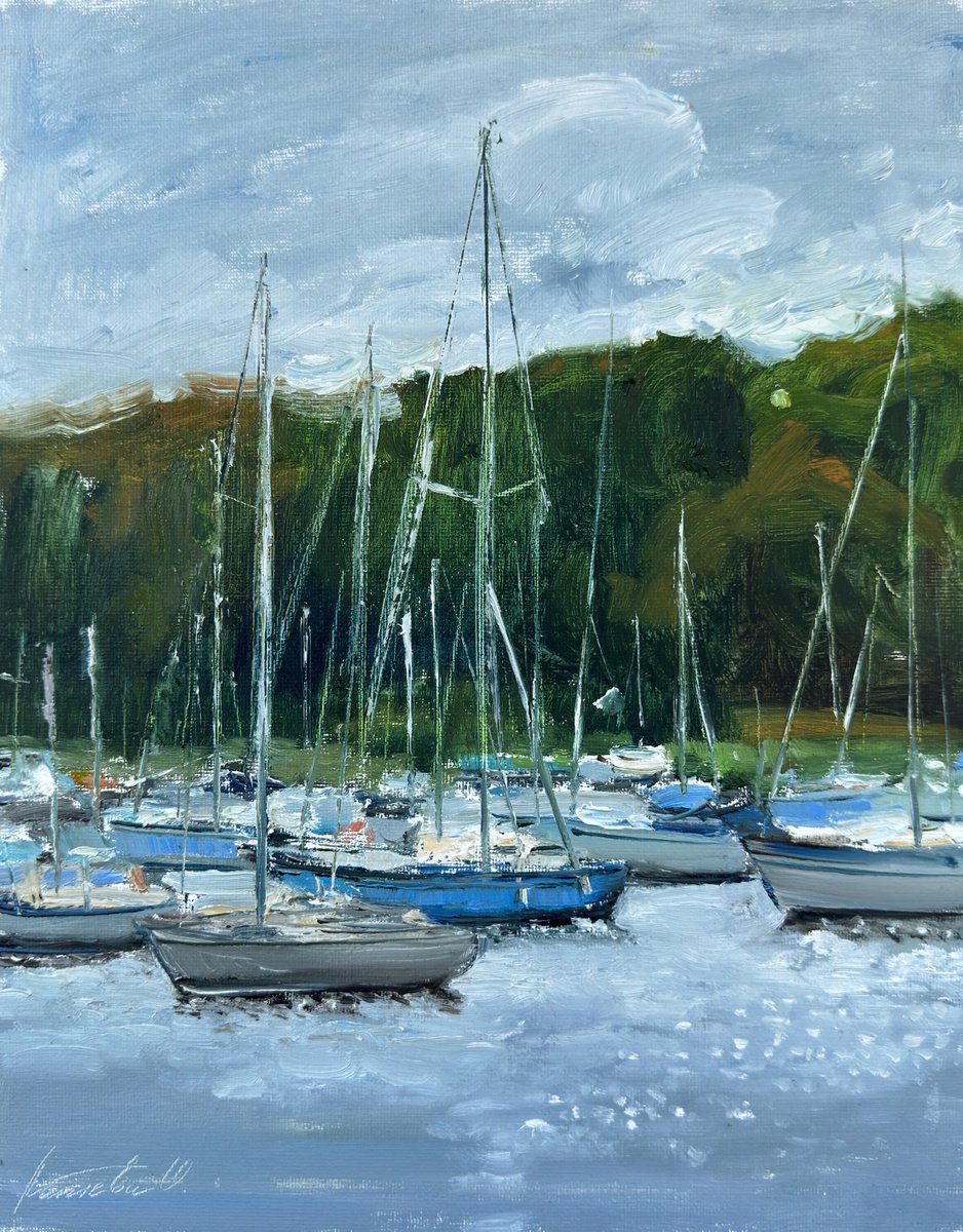 Quiet Harbor By Olha Laptieva, 10 X 12, Artwork For Sale On Artfinder