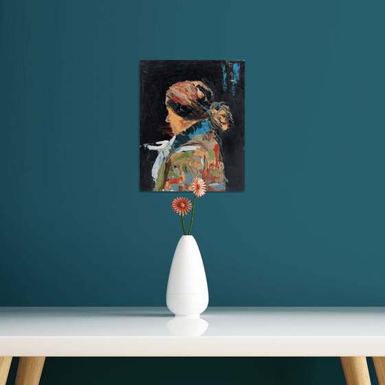 Abstract woman portrait.