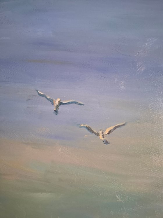Oil painting Croatian seascape