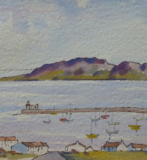 Impressions Howth with Ireland's Eye by Maire Flanagan