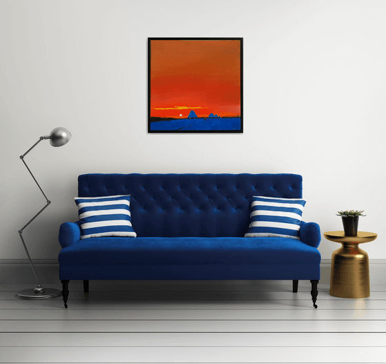 Orange sky