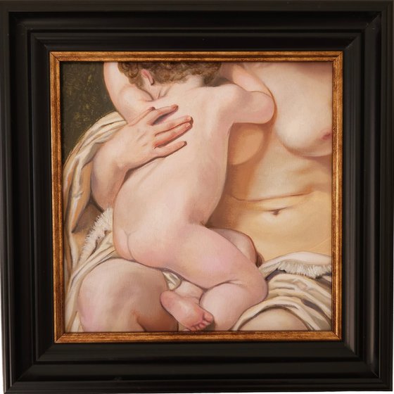 Bouguereau study 'Cain and Abel' oil painting