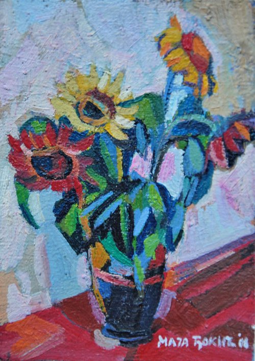 Still life / Sunflowers by Maja Đokić Mihajlović