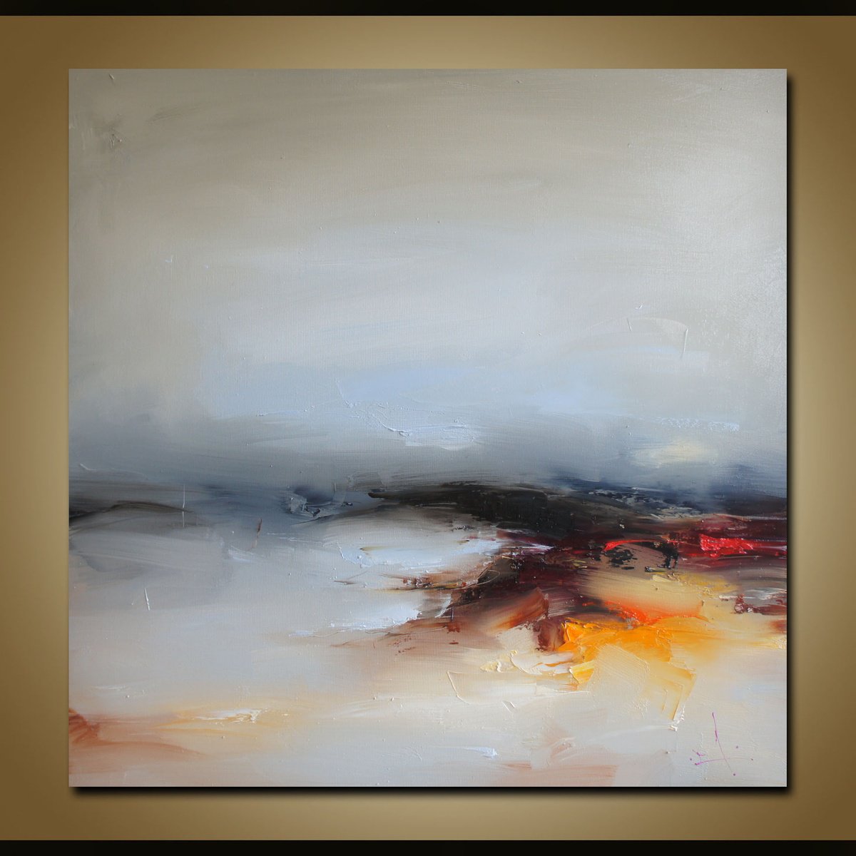 Expressive Oil Painting , The Sea Wakes By Stanislav Lazarov, 39 X 39, Artwork For Sale On Artfinder