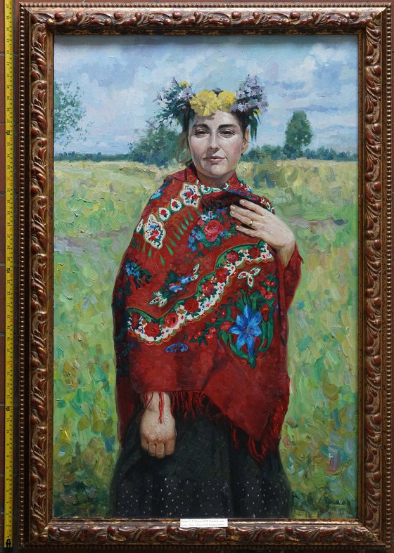 Mother's portrait. Summer
