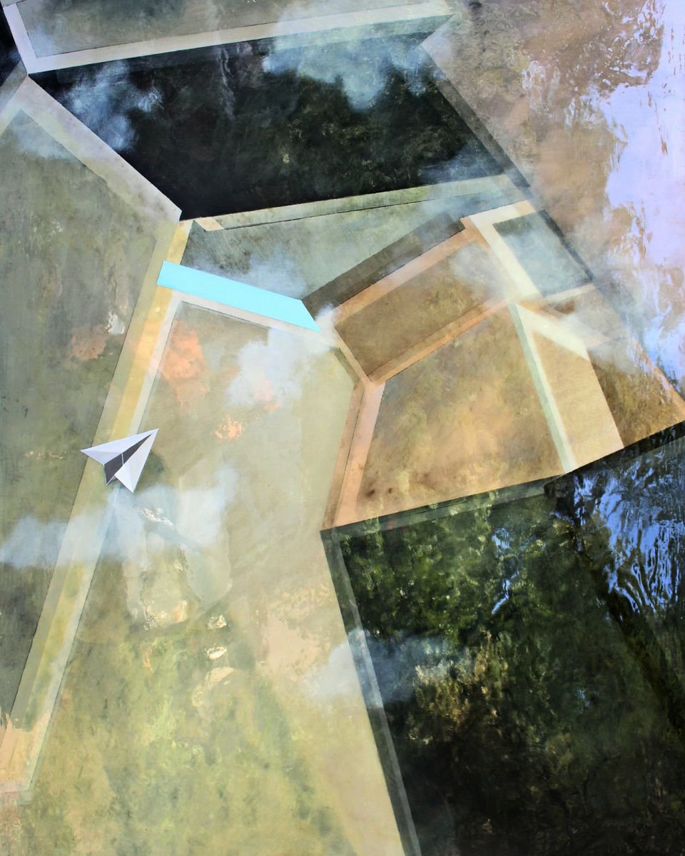 Geometric Abstract Oil Painting By Ken Vrana, 48 X 60", Ascension, Original Artwork