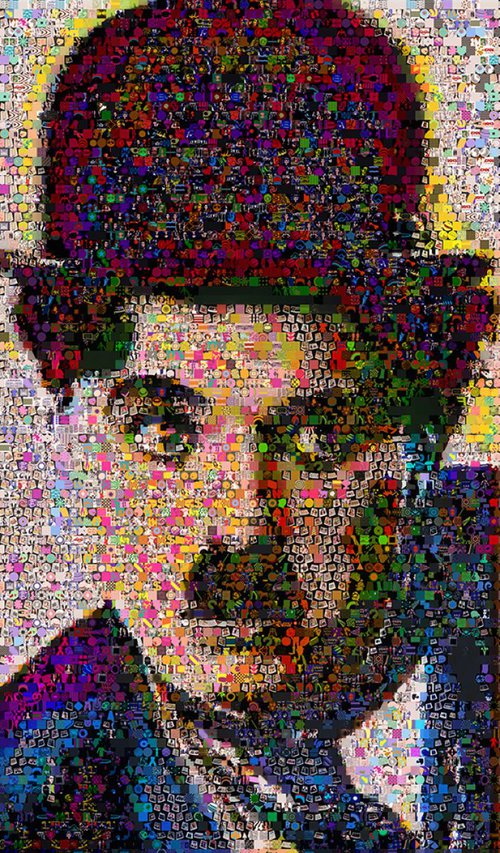 Charlie-Chaplin-Collage by John Lijo Bluefish